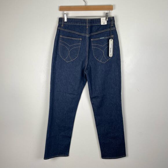 ROLLAβS Original High Rise Straight Jeans Rinse Blue NWT Sz 30 Medium Dark Wash - Picture 5 of 16
